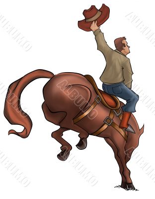 Bucking Rodeo Horse