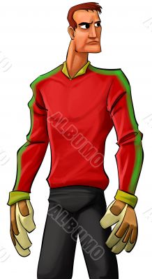 stand goalkeeper