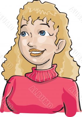 caucasian blond girl