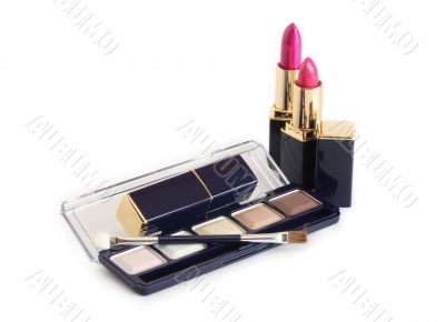 Cosmetics On White