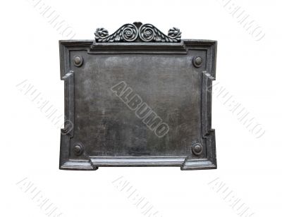 Old Metal Plaque