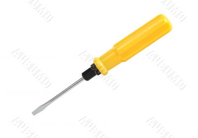 Screwdriver On White