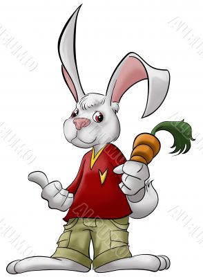The rabbit with carrot
