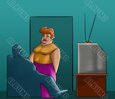 man and a woman in a room