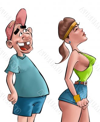 watching a gym girl