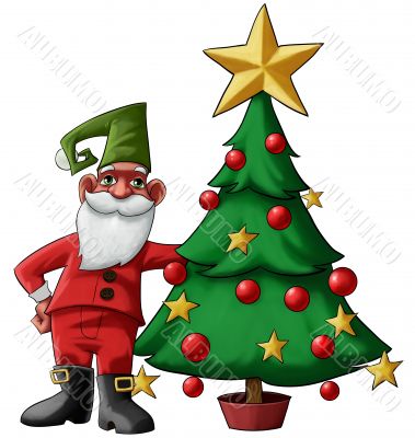 gnome and tree