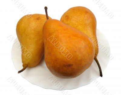 Pears, isolated
