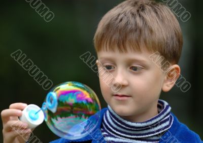 The boy and the bubble
