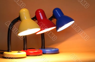 Three Desk Lamps