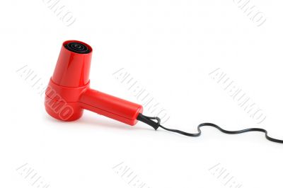 Red Hairdryer With Cable