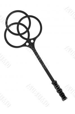 Carpet-beater On White