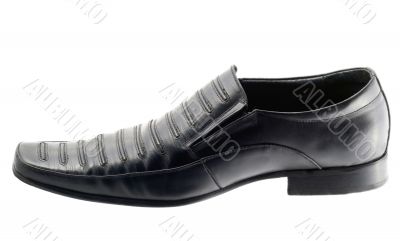leather shoes black