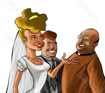 The couple and the preacher