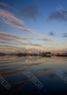 city reflection