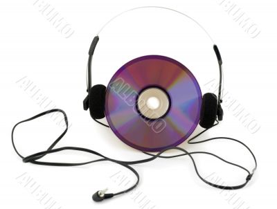 headphones in disc