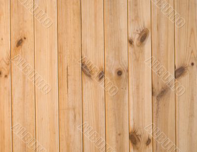 Planks of wooden wall