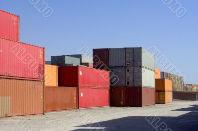 containers at the port for shipment