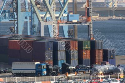 containers at the port for shipment