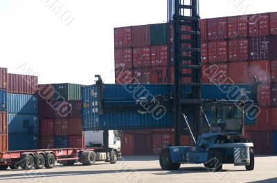 containers at the port for shipment