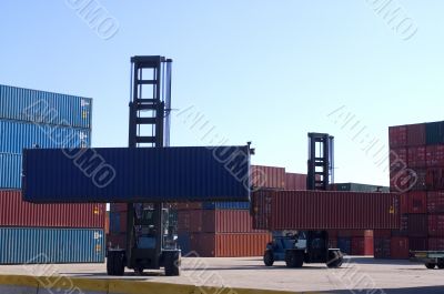 containers at the port for shipment