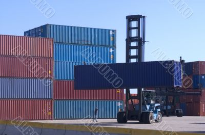 containers at the port for shipment