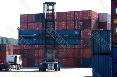 containers at the port for shipment