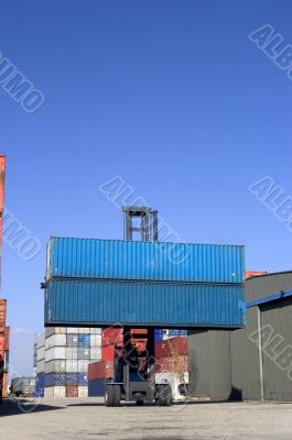 containers at the port for shipment