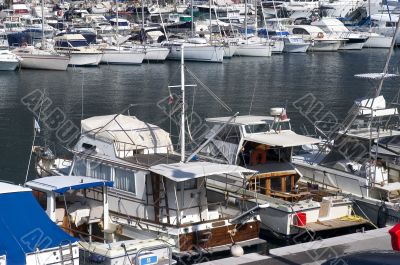 yachts in Monaco Harbour