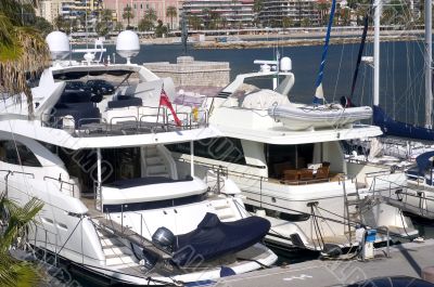 yachts in Monaco Harbour