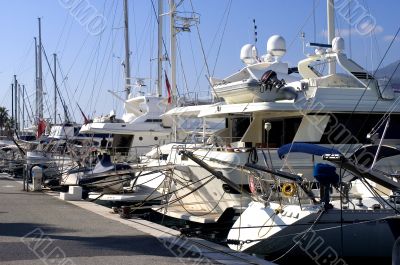 yachts in Monaco Harbour