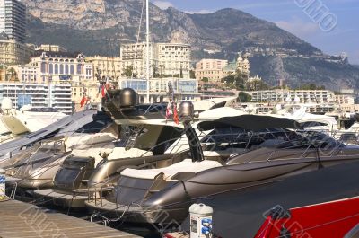 yachts in Monaco Harbour