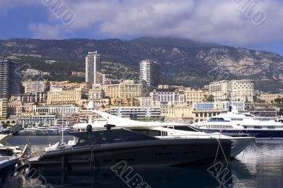 yachts in Monaco Harbour