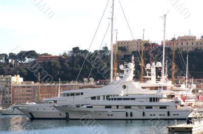 yachts in Monaco Harbour