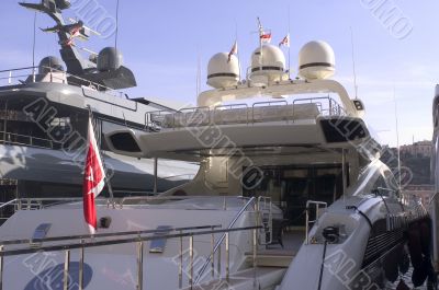 yachts in Monaco Harbour