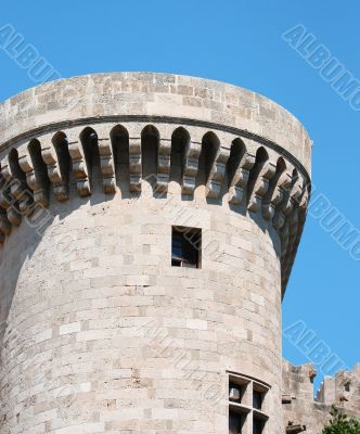 Knights castle at Rhodos Island, Greece 