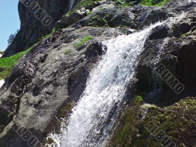 Caucasus waterfall. Arhyz.