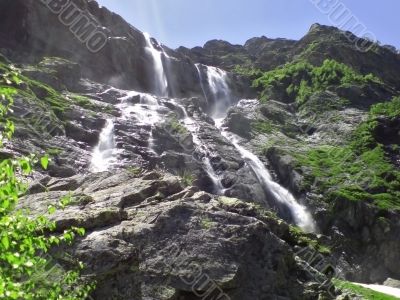 Caucasus waterfall. Arhyz.
