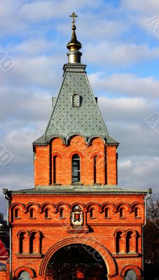 Main entrance in russian church 