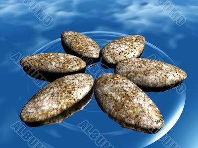 stone and water