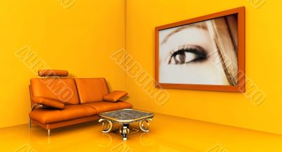 orange room