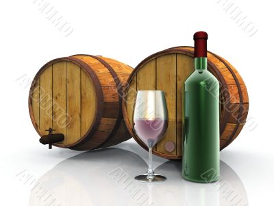 wine and barrels