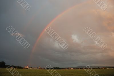 rainbow in summer