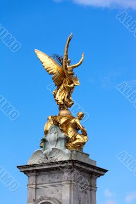 Statue of Victory on pinnacle of Queen Victoria Memorial, London