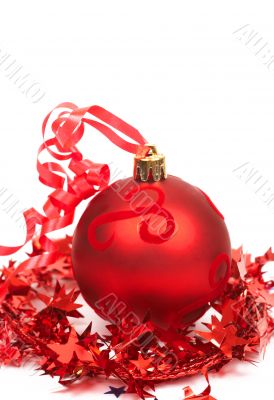 Red Christmas bauble