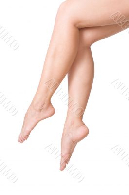 Sexy and smooth woman legs