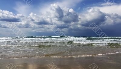 sky before a storm on the Mediterra