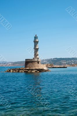 Lighthouse on an island 