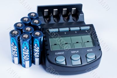 Battery charger with battery