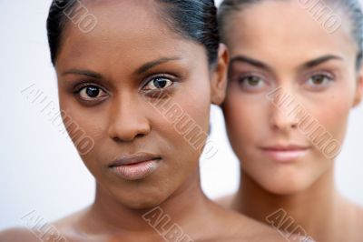 Beauty shot of two women