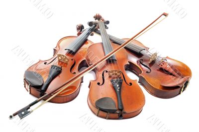three violins